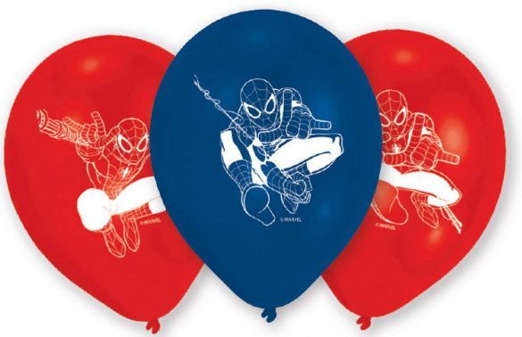 Spiderman ballonnen 6x