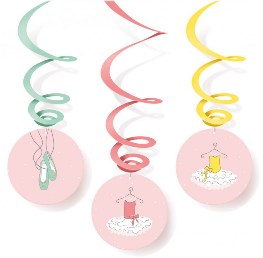 Lieve ballerina hangers in pastelkleuren 6x